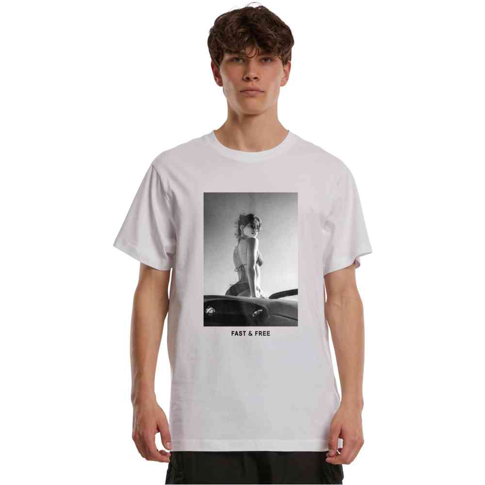 Mister Tee - Fast & Free Heren Tshirt - Wit